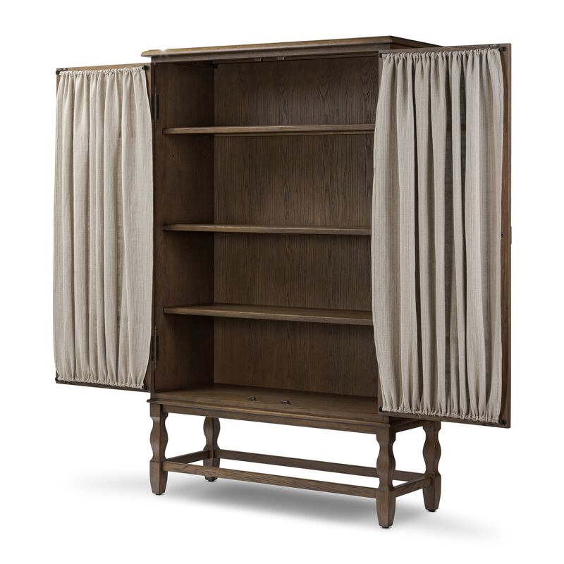 Finley Fawn Oak Cabinet