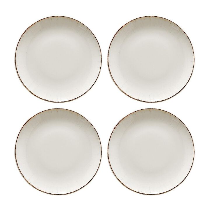 Retro dia.8" h:1.5" 17 oz. Round Decorated Porcelain Bowl (Set of 4)