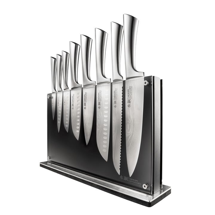 Damashiro® 9 Piece Nami Knife Block