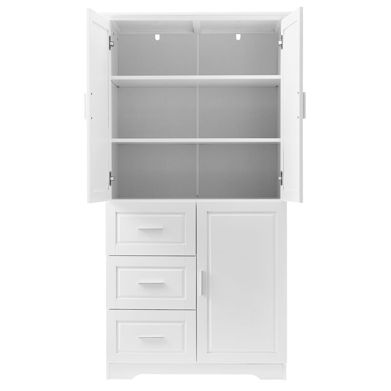 Merax Modern Storage Cabinet with Doors for Bathroom