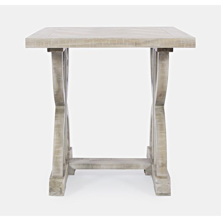 Jofran Inc. Fairview Rustic Trestle End Table