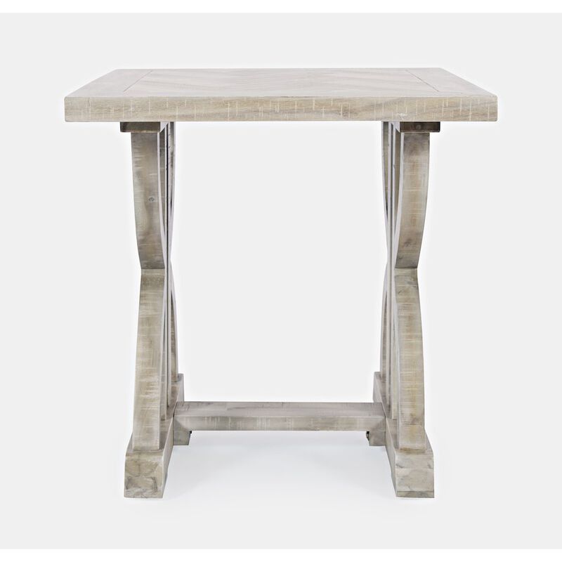 Jofran Inc. Fairview Rustic Trestle End Table