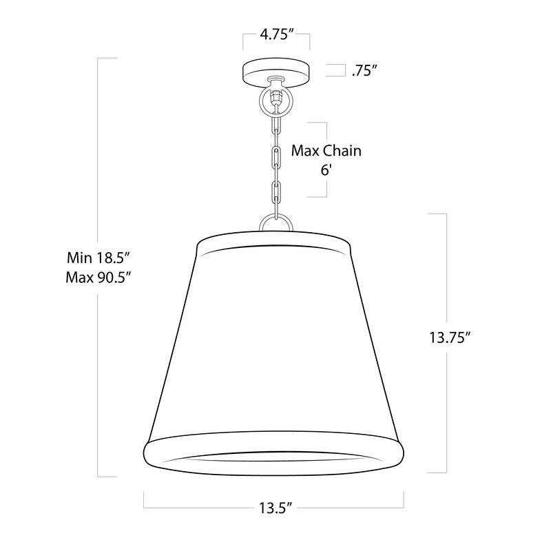 Augustine Outdoor Pendant Small