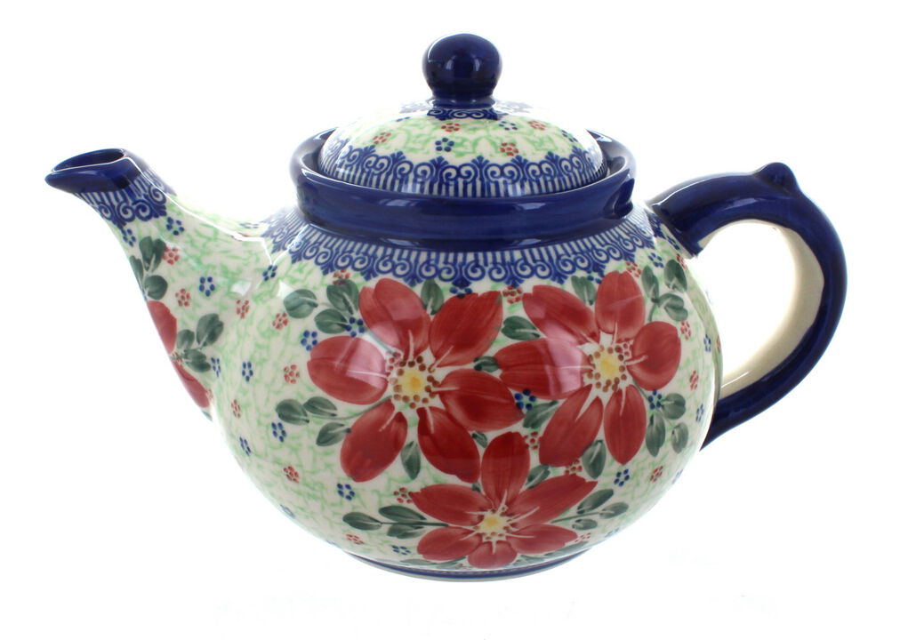 Blue Rose Polish Pottery Tara Teapot