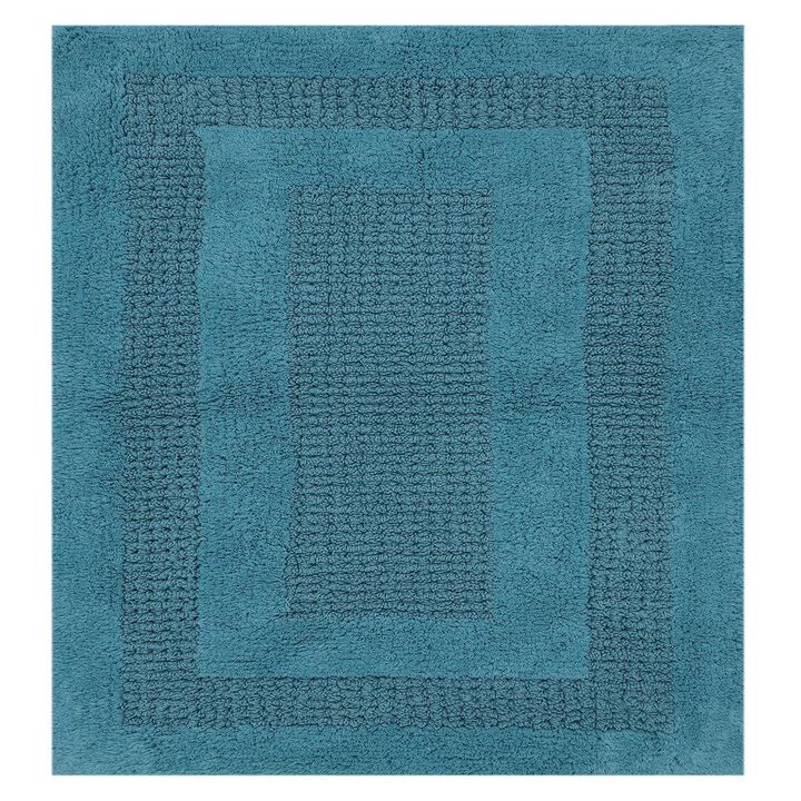 Beautiful Sculptured Chain Design Bath Rug With Anti Skid Latex Back Is Made Cotton Is Super Soft