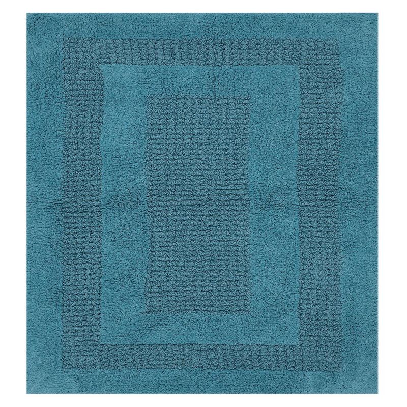 Beautiful Sculptured Chain Design Bath Rug With Anti Skid Latex Back Is Made Cotton Is Super Soft