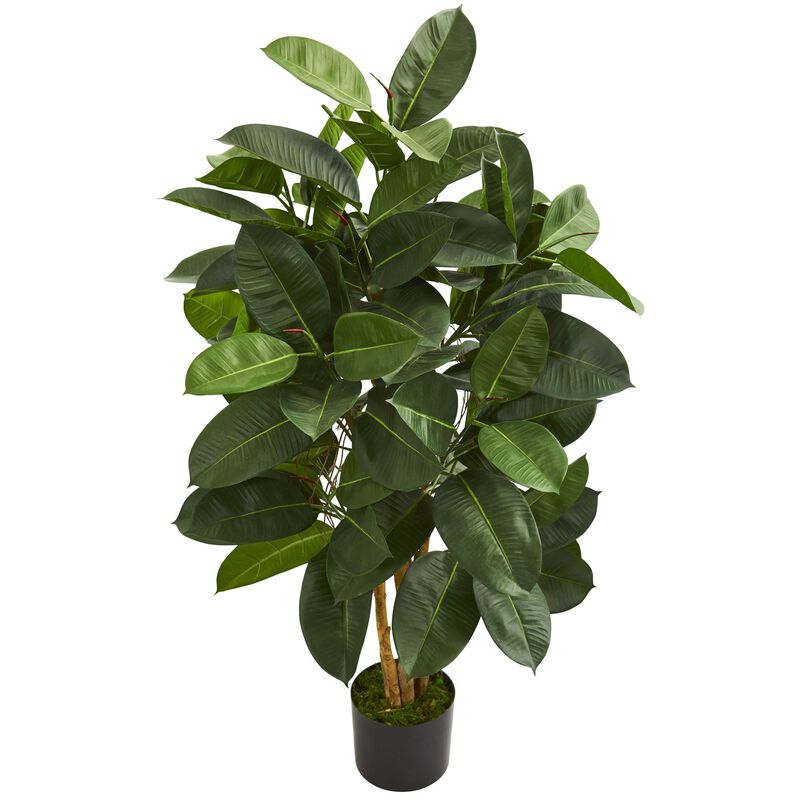 Hivvago 4 Feet Oak Ficus Artificial Tree
