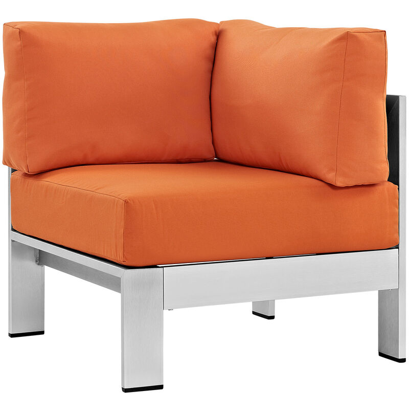 Modway - Shore Outdoor Patio Aluminum Corner Sofa