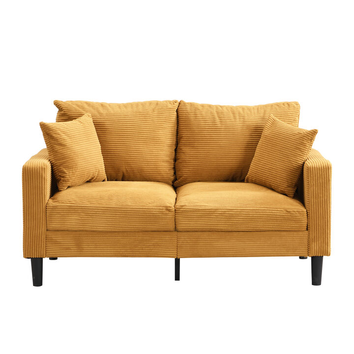 Merax Wooden Frame 2 Seats Loveseat Sofa
