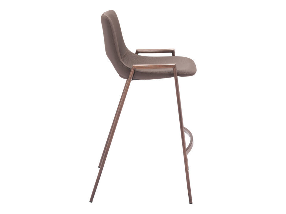Desi Counter Stool (Set of 2) Brown & Walnut