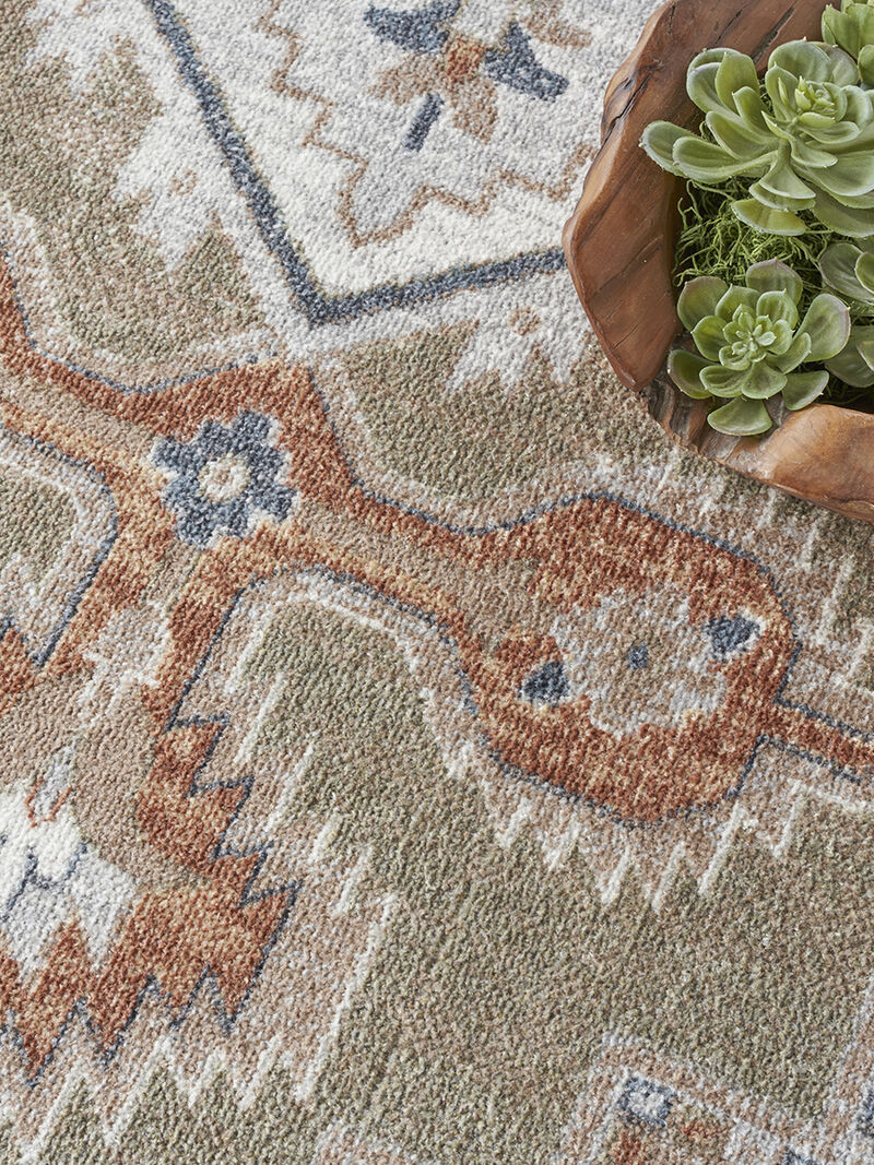 Astra Machine Washable ASW11 Sage/Multicolor 9' x 12' Rug