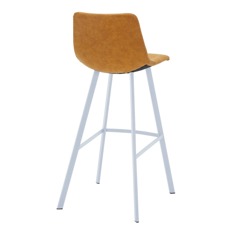 Elland - Bar stool -Light Grey- White Base