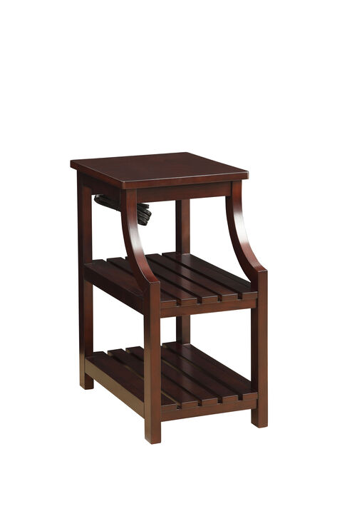 ACME Wasaki Accent Table w/USB, Espresso
