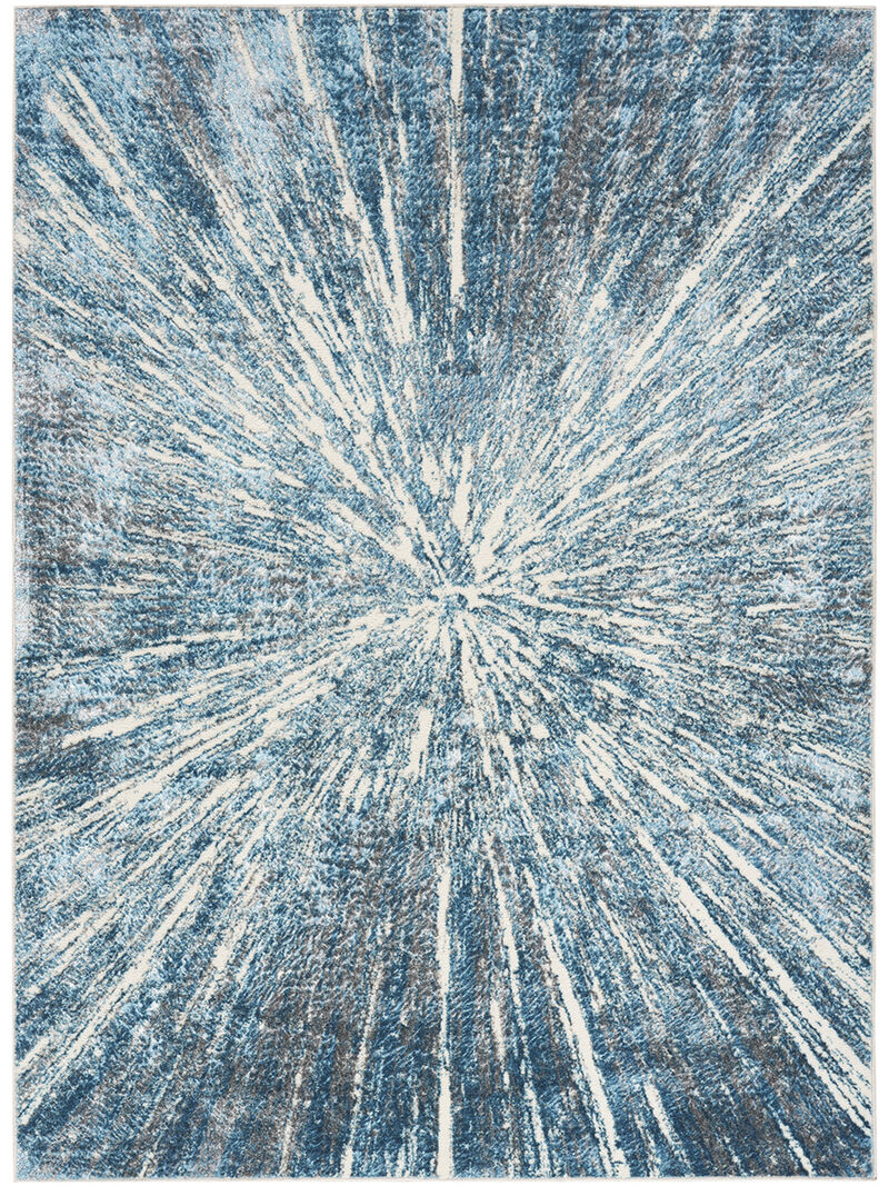 Ambiance AMI01 Blue/Silver 3'11" x 5'11" Rug