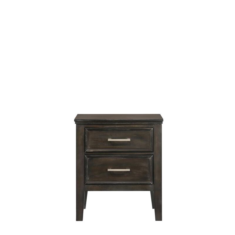New Classic Furniture Furniture Andover Wood Nightstand with 2 Drawers in Nutmeg
