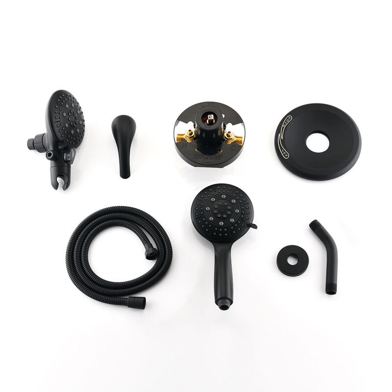 7 Function Rain Shower Head with Handheld - Valve Included