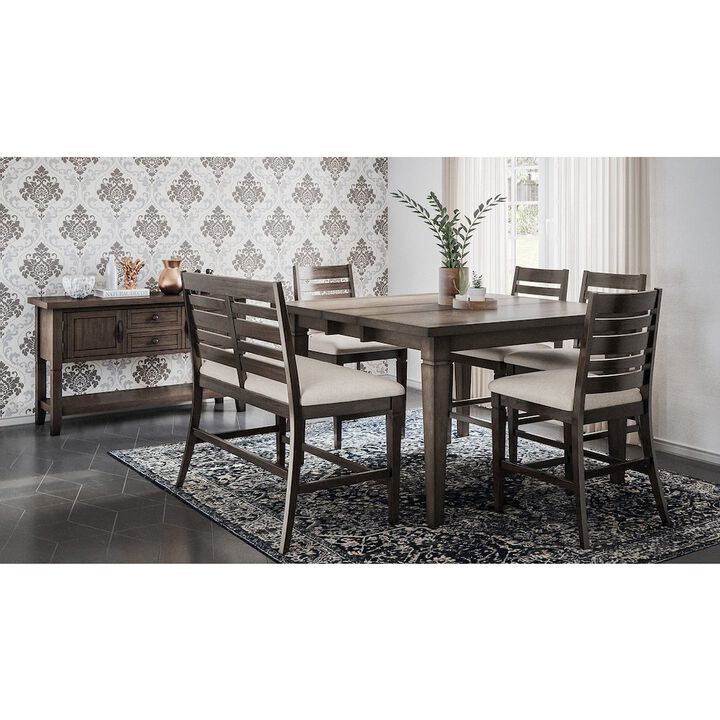 Jofran Lincoln Square Contemporary Upholstered 58 Dining Bench