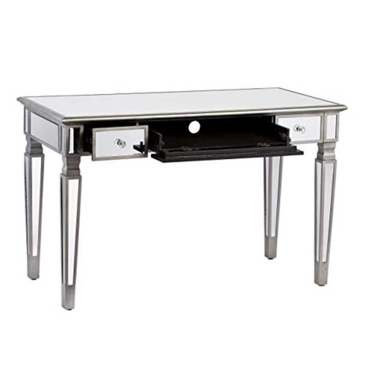 SEI Furniture Wedlyn Mirrored Writing Desk
