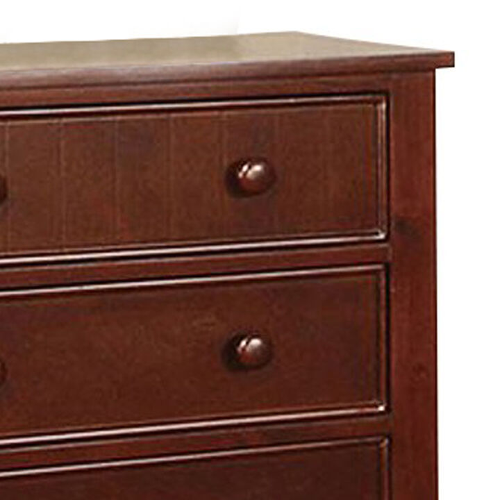 Transitional Style Wooden Chest, Brown-Benzara
