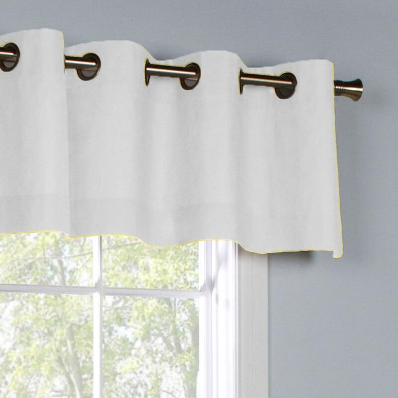 Commonwealth Thermalogic Weather Cotton Fabric Grommet Top Valance - 40"x15" - Burgundy