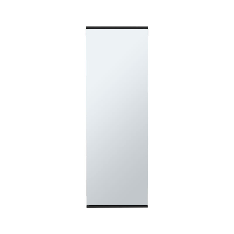 Wall Mounted Shoe Rack With Mirror Chimg, Bedroom, Black