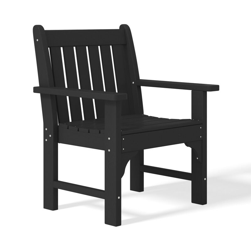 WestinTrends Outdoor Patio HDPE Adirondack Dining Arm Chairs (Set of 2)
