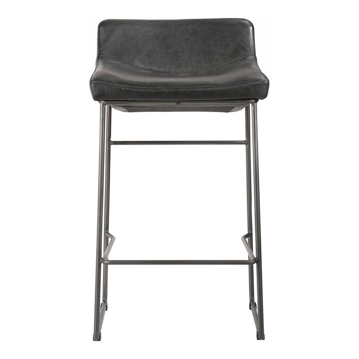 Moe's Home Collection Starlet Counterstool Black Set Of Two