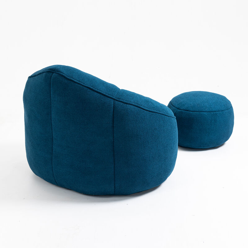 Merax Bean Bag Sofa Accent Chair with Footrest
