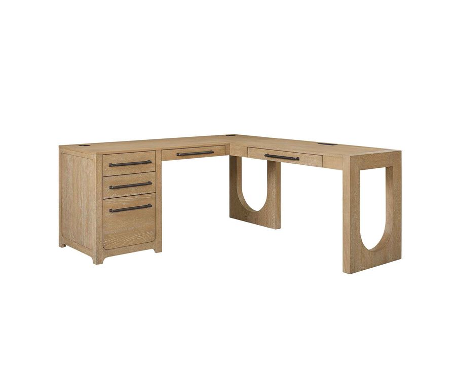 Canyon Drive L-shape Pedestal Desk