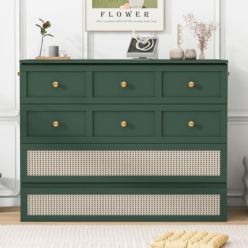 Merax Murphy Bed with Large Drawers