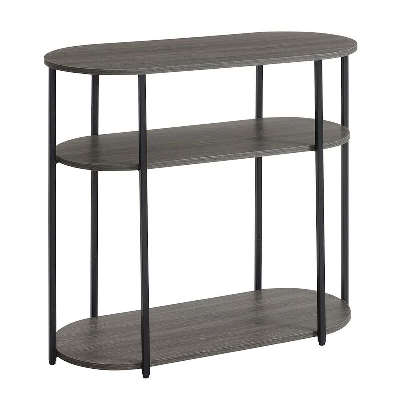 Convenience Concepts Designs2Go Simon 3 Tier Oval Entryway Hall Table