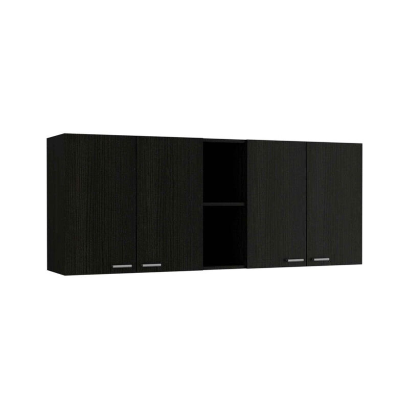 Wall Cabinet Ontario, Kitchen, Black