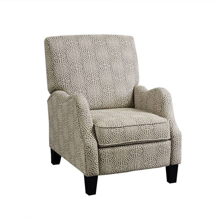Gracie Mills Janiah Contemporary Manual Push Back Recliner