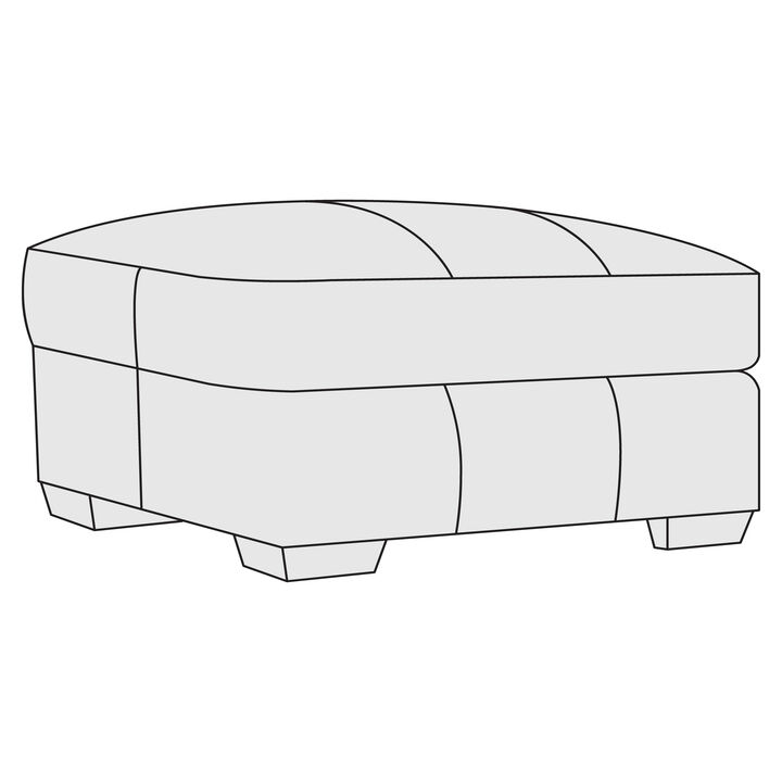 Dawkins Leather Ottoman