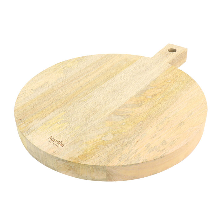Martha Stewart Mango Wood 14" Round Charcuterie Serving Board