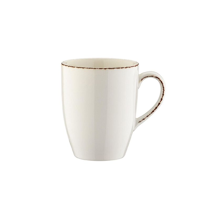 Retro dia.3.25" h:4.25" 11 oz. Round Decorated Porcelain Mug (Set of 4)