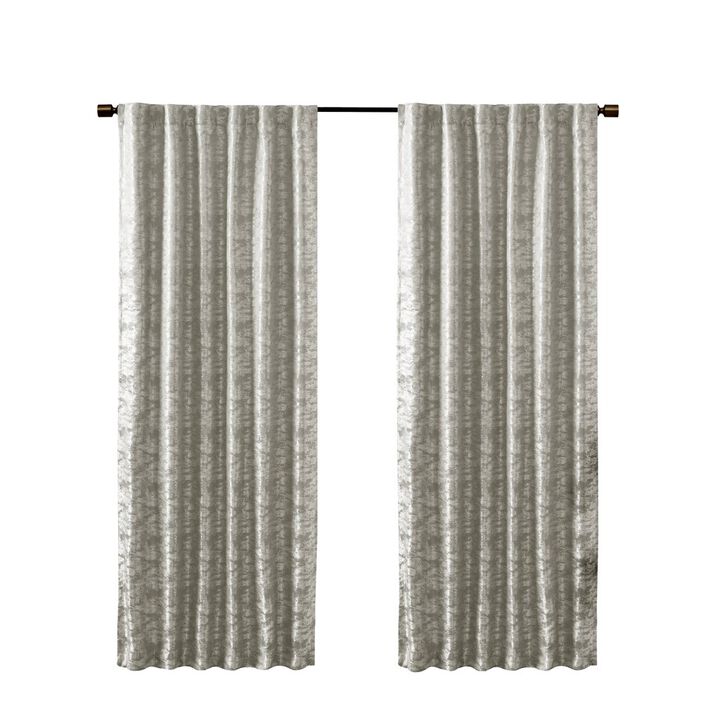 Gracie Mills Soraya Jacquard Total Blackout Curtain Panel - 50x108"