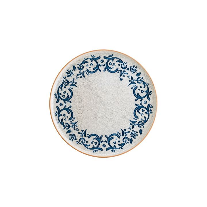 Viento dia.11" Round Decorated Porcelain Plate