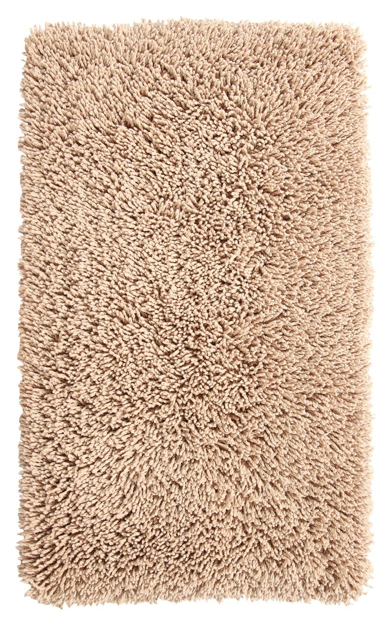 Knightsbridge Melbourne 220 GSF Non Skid Back Bath Rug 17 x 24 - Silver
