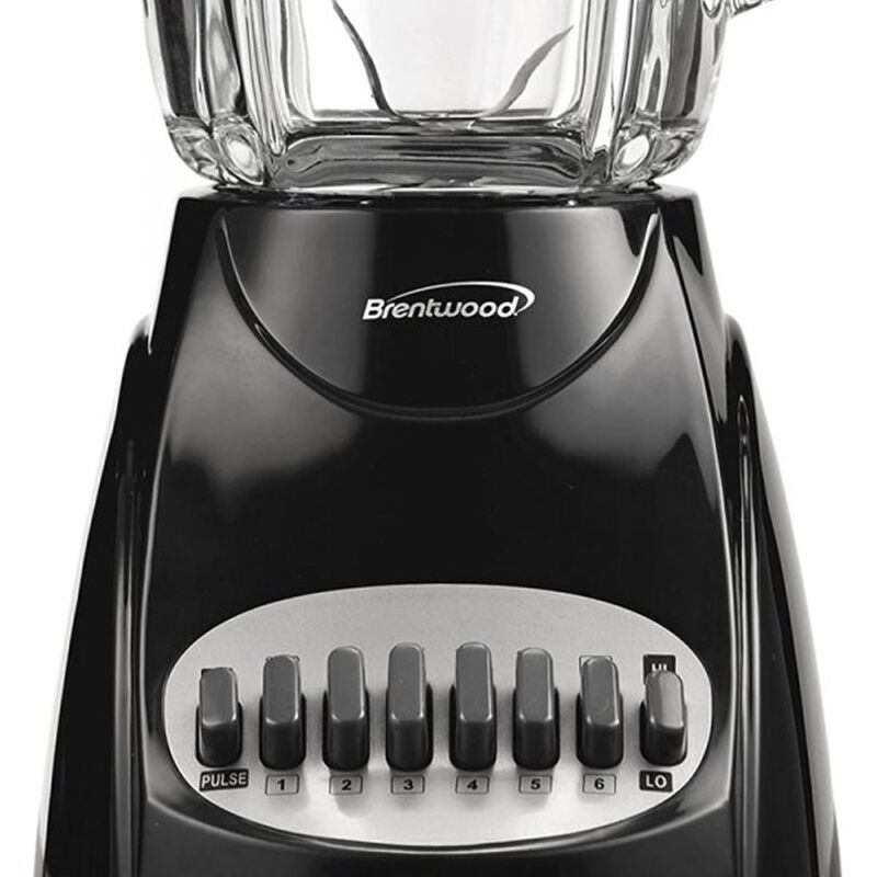 Brentwood 12 Speed Blender with Glass Jar in Black
