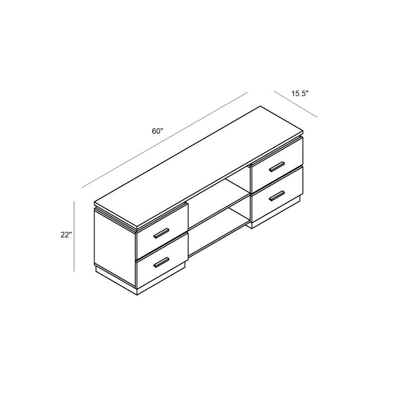 TV Stand Red Cocoa