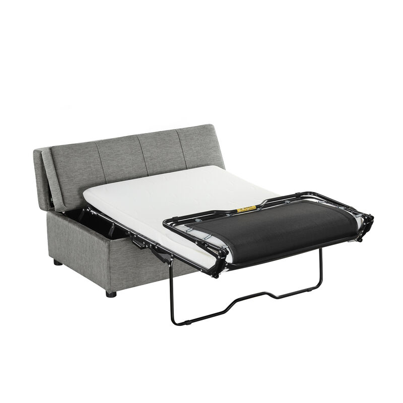 Merax Folding Ottoman Sleeper Sofa Futon with Mattress