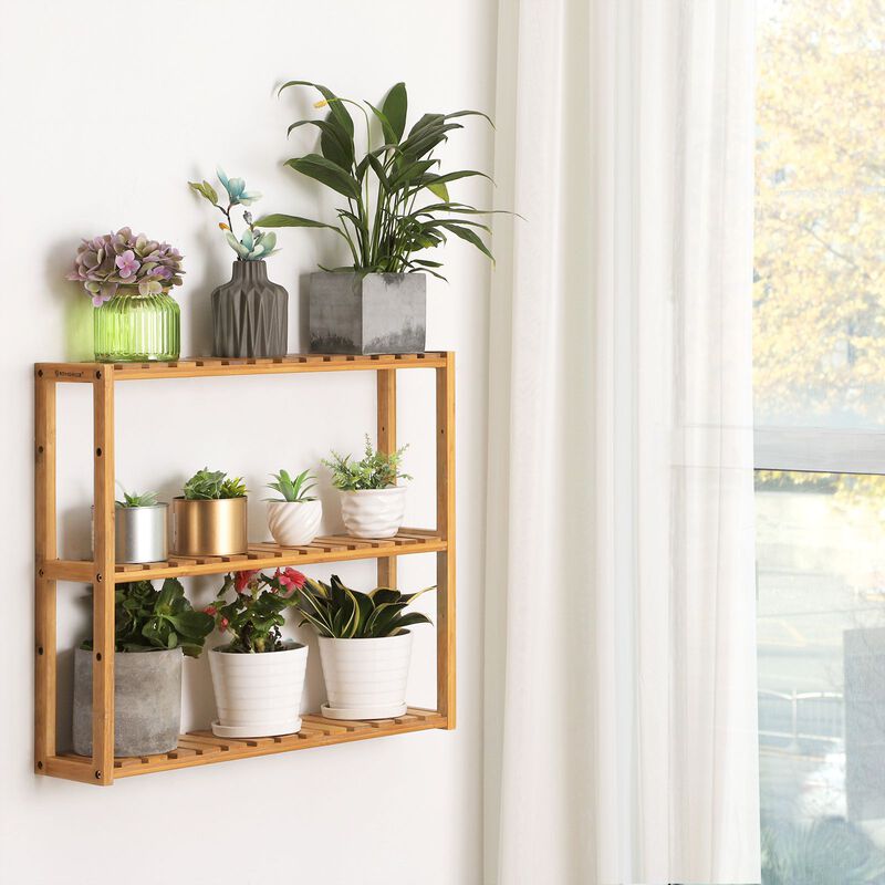 Stylish Adjustable Bamboo 3-Tier Rack for Bathroom, Kitchen, and Living Room Storage Solution