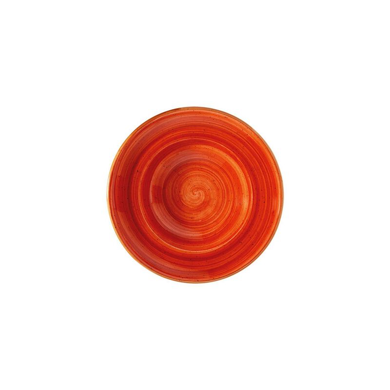 Terracota dia.9.5" h:2" 14 oz. Round Terracotta Porcelain Bowl (Set of 2)