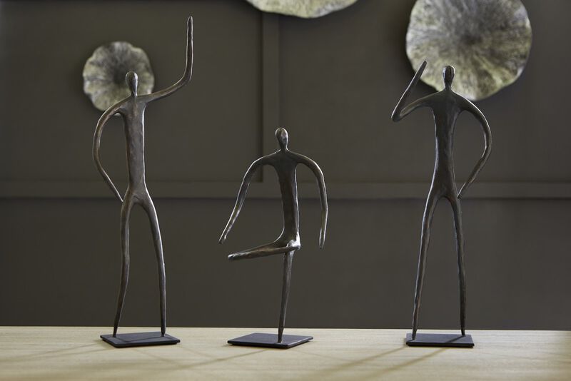 Abstract Elbow Bent Figure on Metal Base