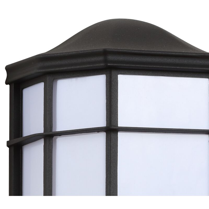 Henry Outdoor Frosted Acrylic/Metal Integrated LED Wall Sconce
