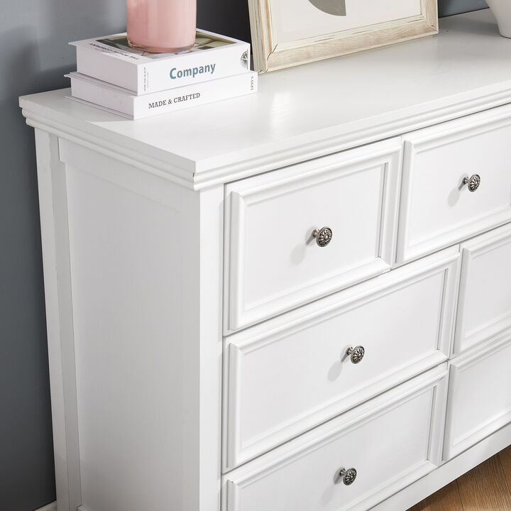 Modern 7-Drawer Dresser Chest of Drawers for Closet Organization & Storage