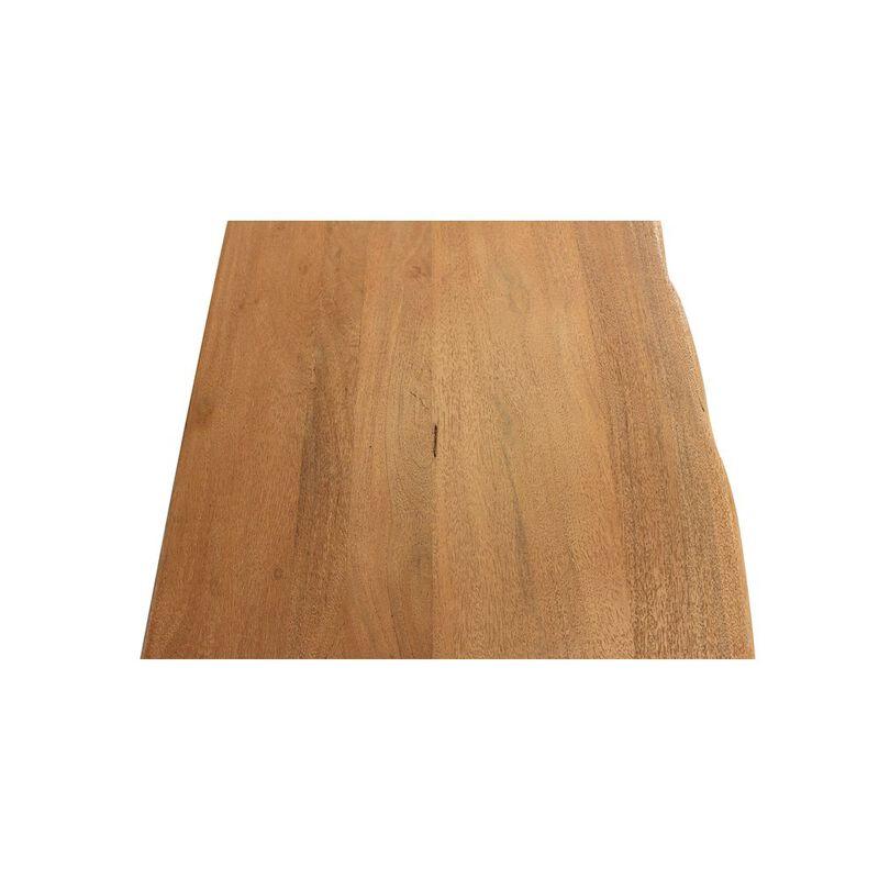 Alex Hamilton Sycamore Rustic Solid Wood Console Table with Live Edge in a Natural Finish