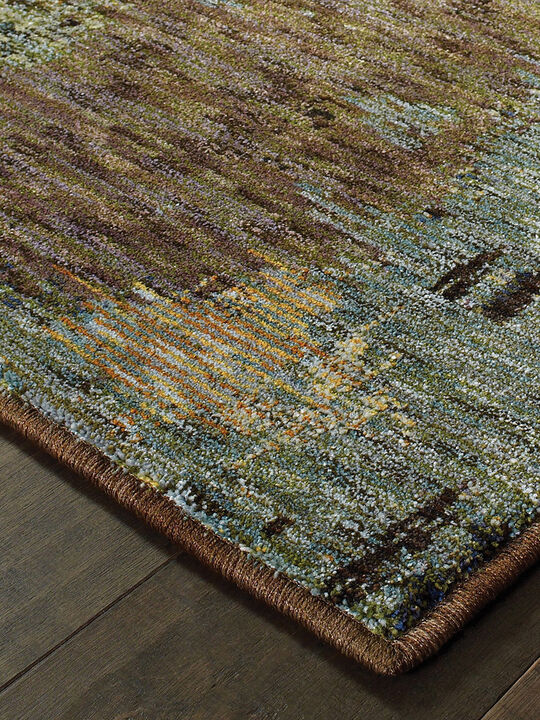 Evolution 5'3" x 7'3" Blue Rug