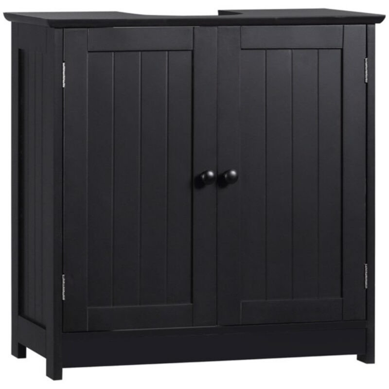 Bathroom Cabinet with 2 Doors and Shelf for Organized Vanity Storage